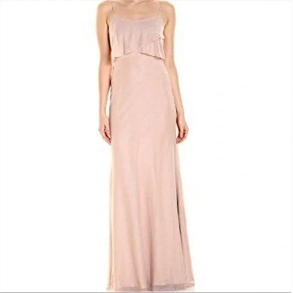 Jenny Yoo Blush Maxi Dress